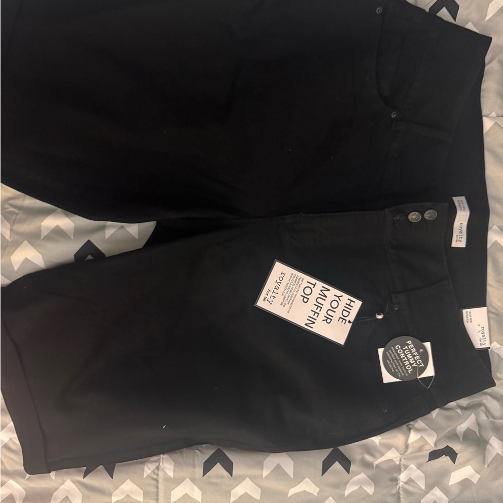 Royalty For Me Women's High Rise Black Jeans